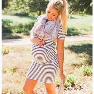 Pink Blush Maternity cotton dress